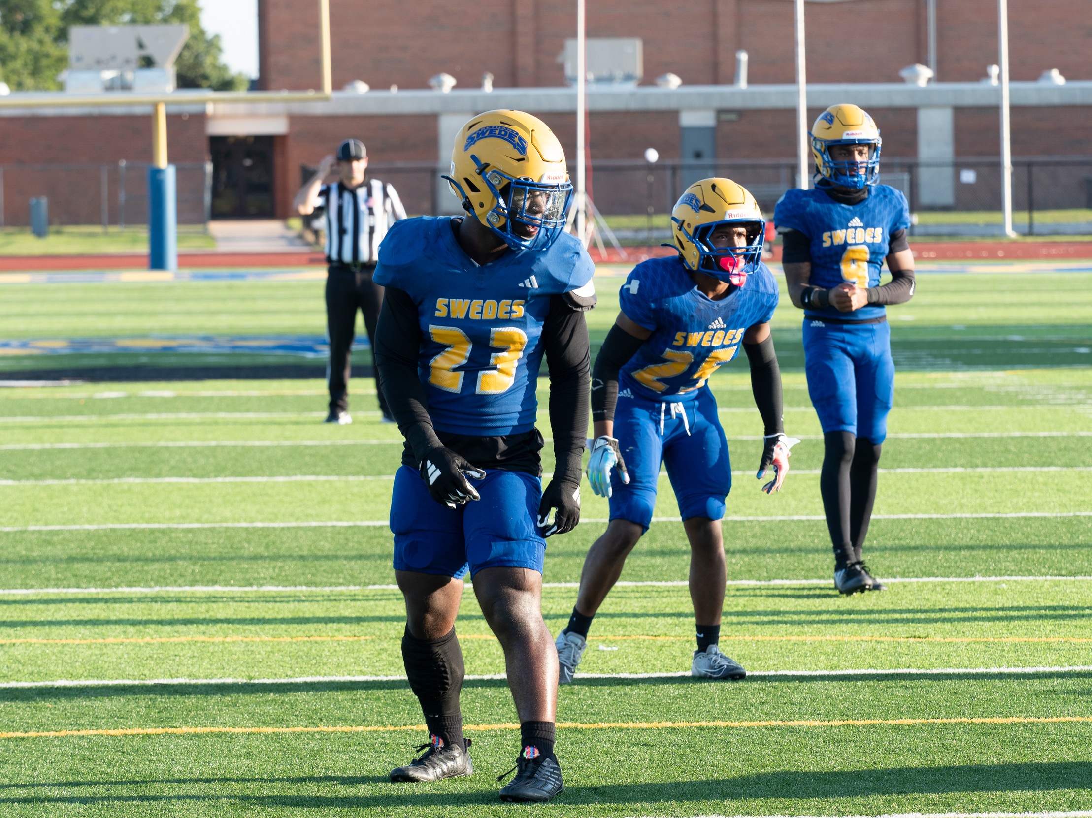 CAVER III WITH 4 TOTAL TOUCHDOWNS; SWEDES SQUEAKS BY 34-26